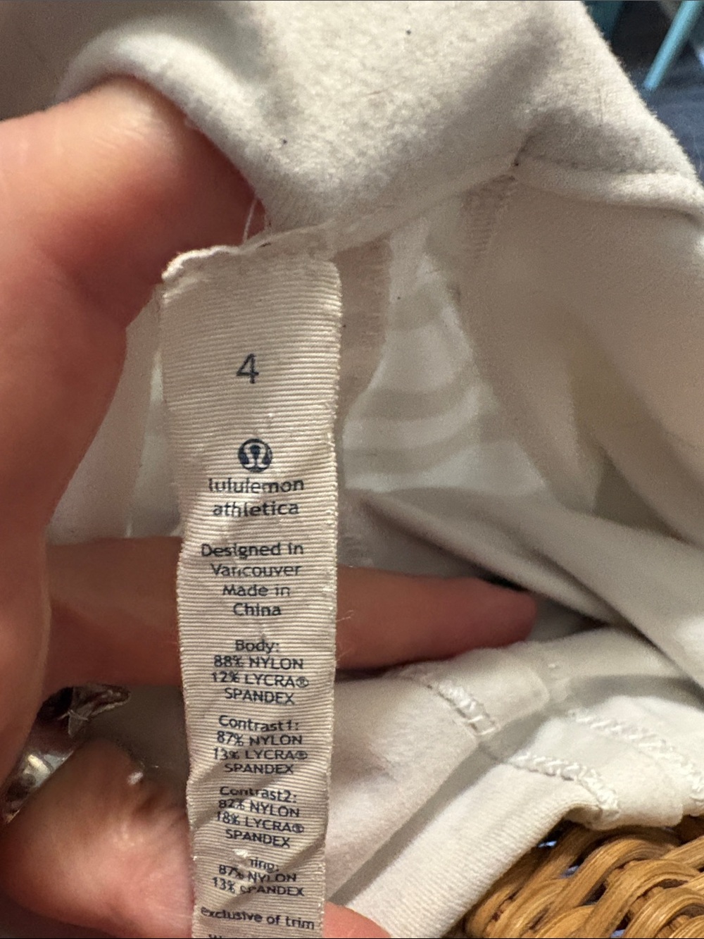 Lululemon White and Gray Scuba Nylon Zip up Hoodie